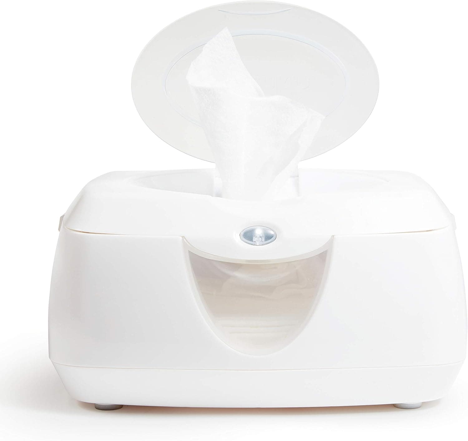 Munchkin Warm Glow Baby Wipe Warmer with Nightlight, Holds 100 Wipes (White)