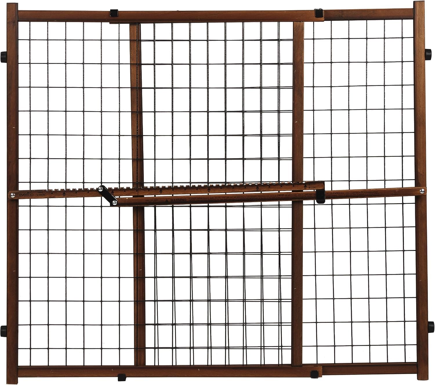 Evenflo Position & Lock Tall & Wide Adjustable Baby Gate, Farmhouse Collection