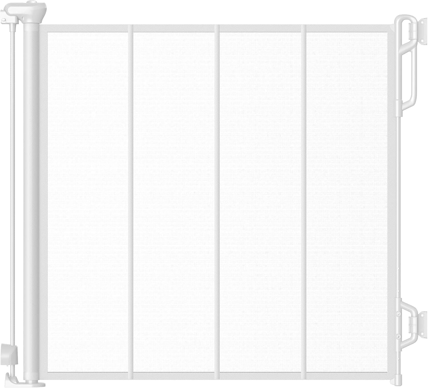 BabyDan Guard Me Auto Retractable Stair Gate, Fits Openings 21.65-35 in, White