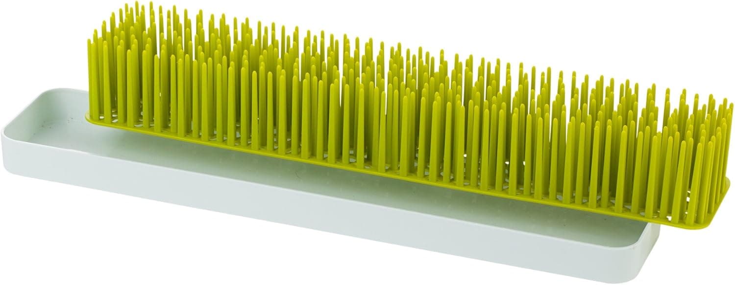 Boon Patch Countertop Baby Bottle Drying Rack, Space Saving (Green and White)