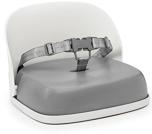 OXO Tot Perch Toddler Booster Seat for Kitchen Chair with Straps, Gray