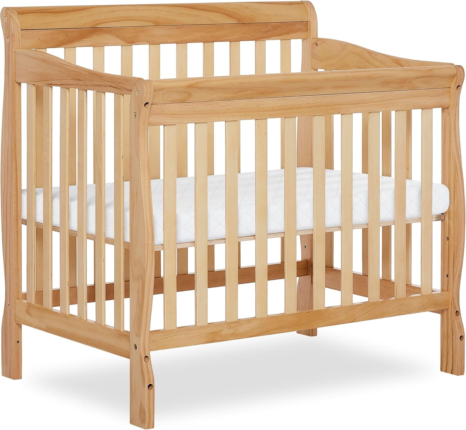 DaVinci Kalani 4-in-1 Convertible Mini Crib in White, Greenguard Gold Certified