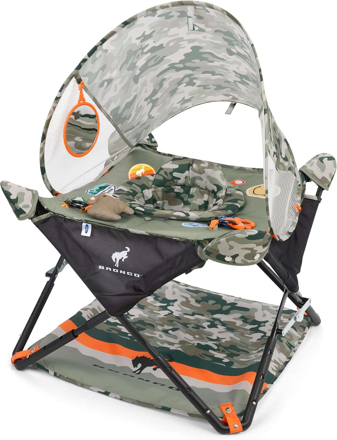 Bright Starts John Deere Pop 'N Jump Portable Foldable Baby Jumper, 6-12 Months