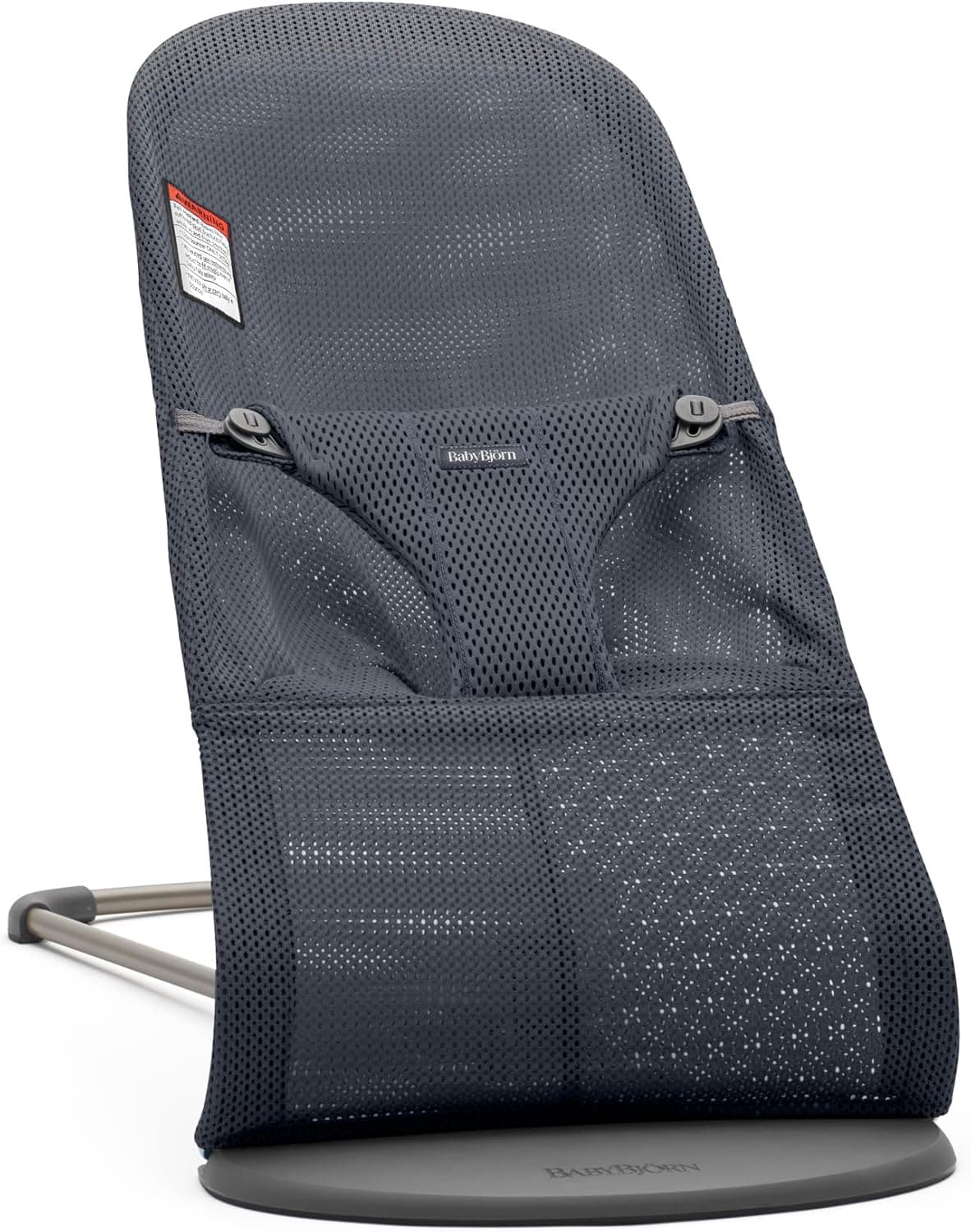 BabyBjörn Bouncer Bliss, Anthracite, Mesh | 2-in-1 Adjustable Baby Bouncer Seat and Toddler Chair, Newborn to 
