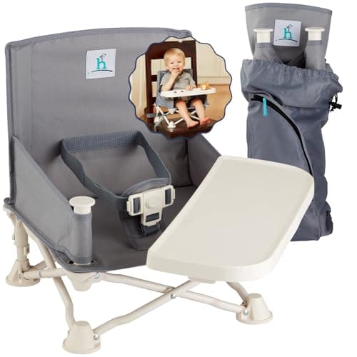 OmniBoost Booster Seat with Tray, Travel High Chair, Baby Chair, Grey