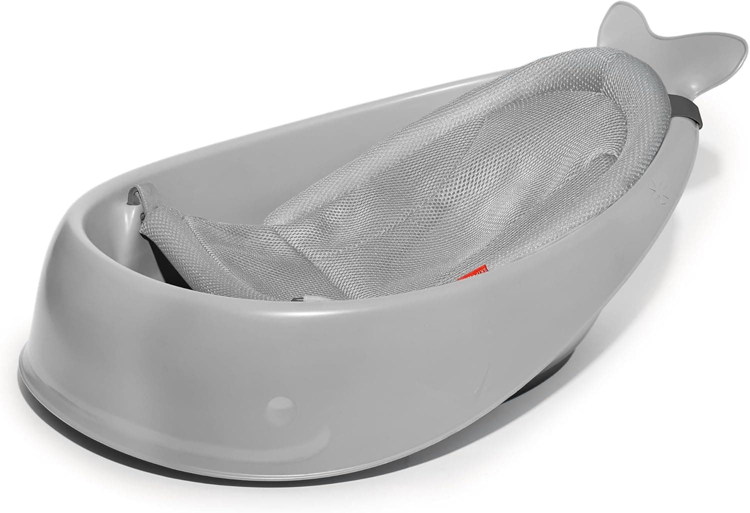 Skip Hop Infant Bath Tub 3-Stage Grow With Baby Smart Sling MOBY Bathtub, Grey