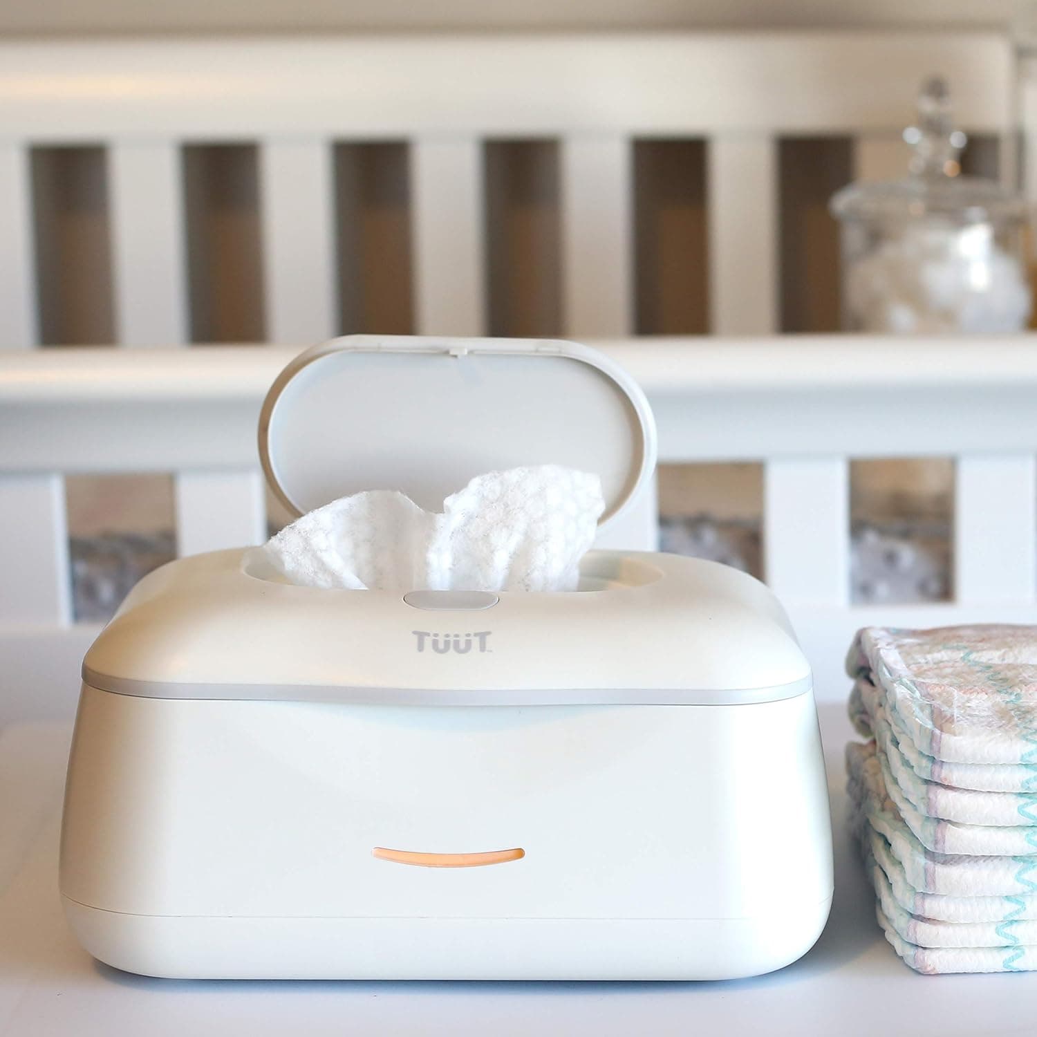 Tuut Baby Wipe Warmer & Wipes Dispenser - Sleek Diaper Wipes Holder for Boys and Girls