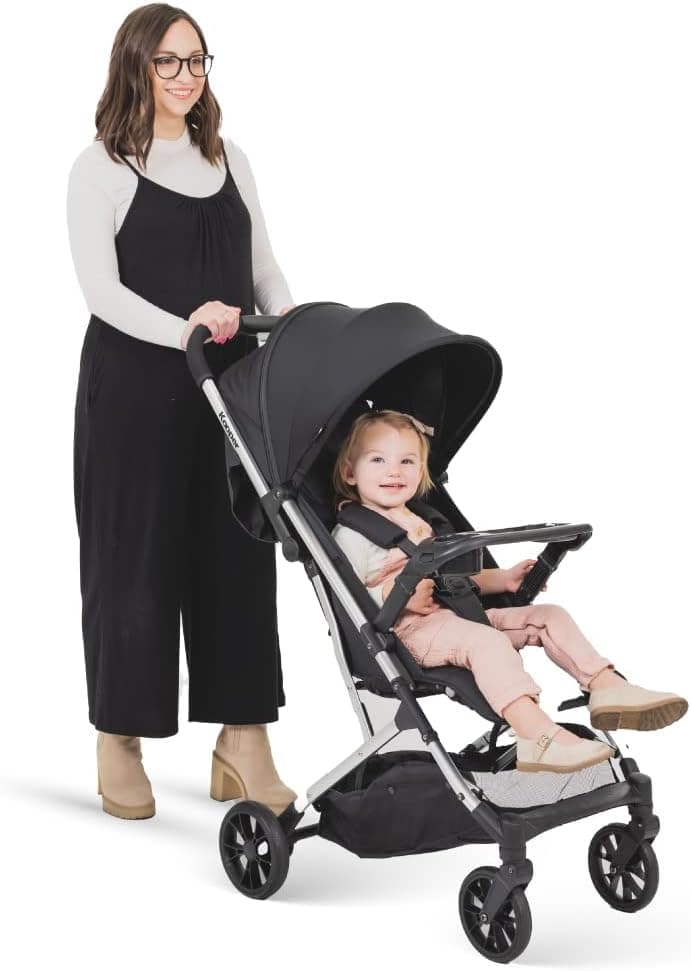 Joovy Kooper Lightweight Baby Stroller Featuring Removable Swing-Open Tray, Big Wheels, Reclining Seat with Fo