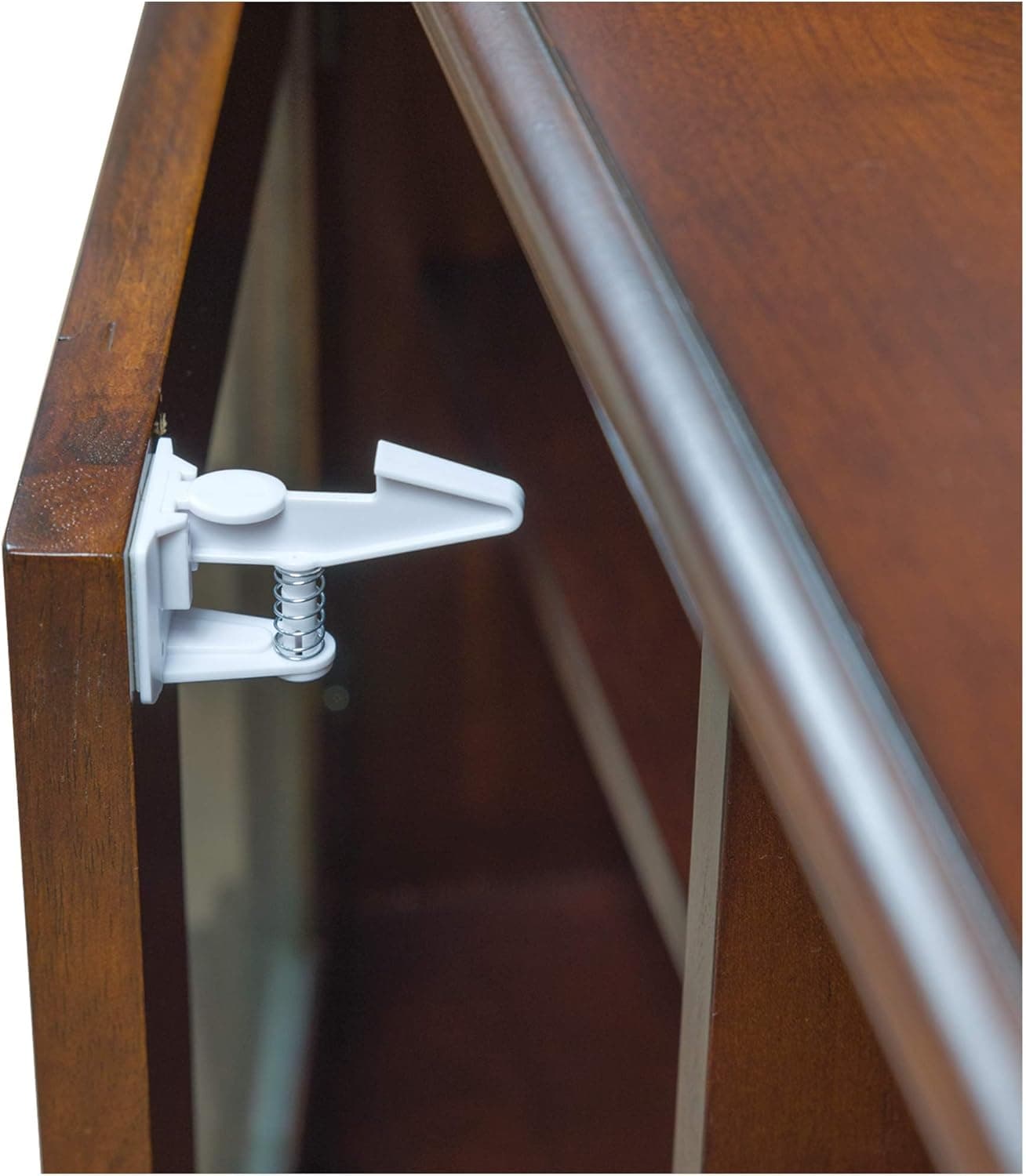 Inaya Cabinet Locks Baby Proofing (Standard Length) - Child Proof Drawer Locks with 3M Adhesive (8 Pack)
