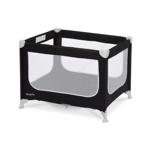 Dream On Me Zodiak Portable Playard, Compact for Travel, Carry Bag, Black