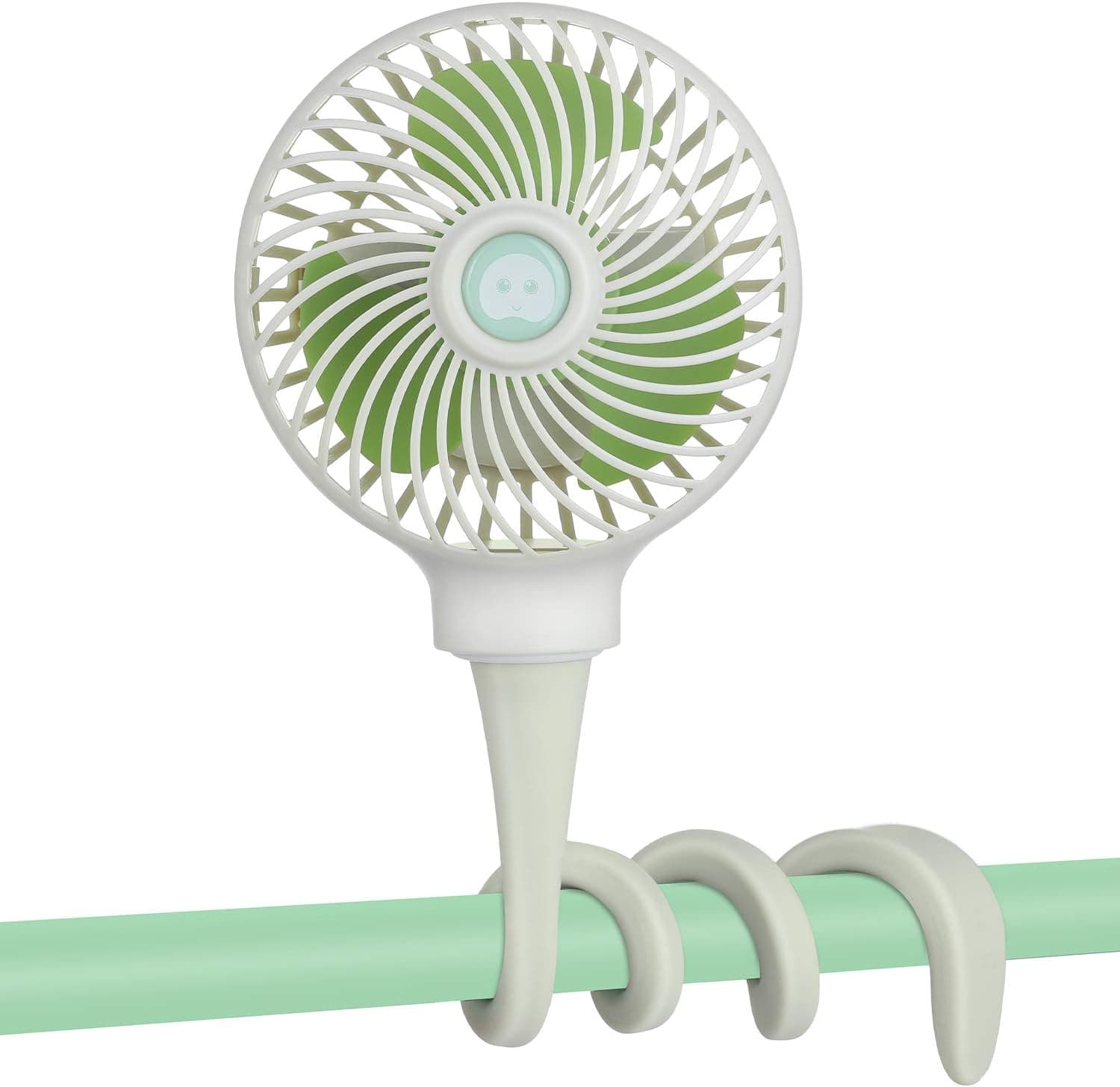 Anpro Stroller Fan for Baby, Portable Clip on with 360° Flexible Stand, USB or Battery Powered