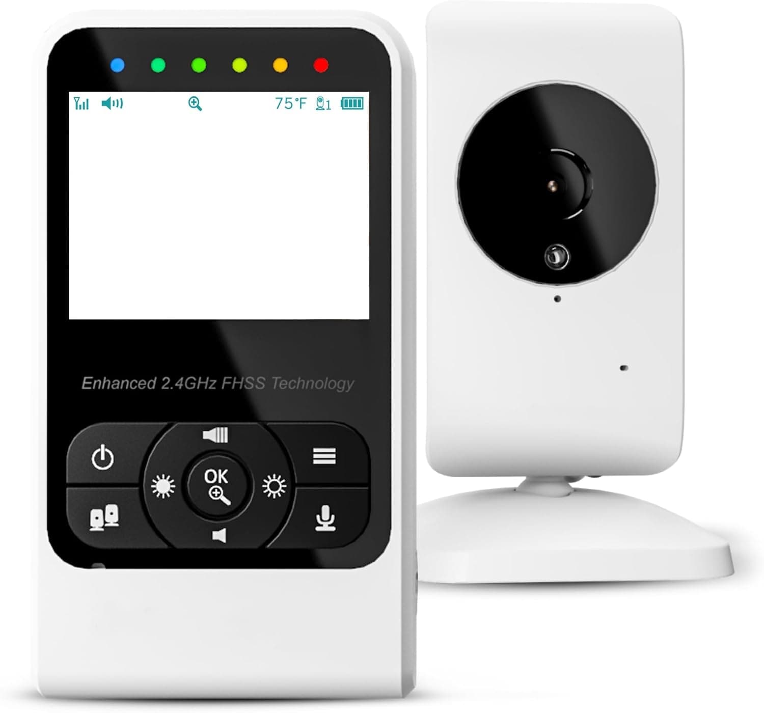 Babysense Video Baby Monitor with Camera and Audio, Long Range, Night Vision, Two-Way Talk, V24R