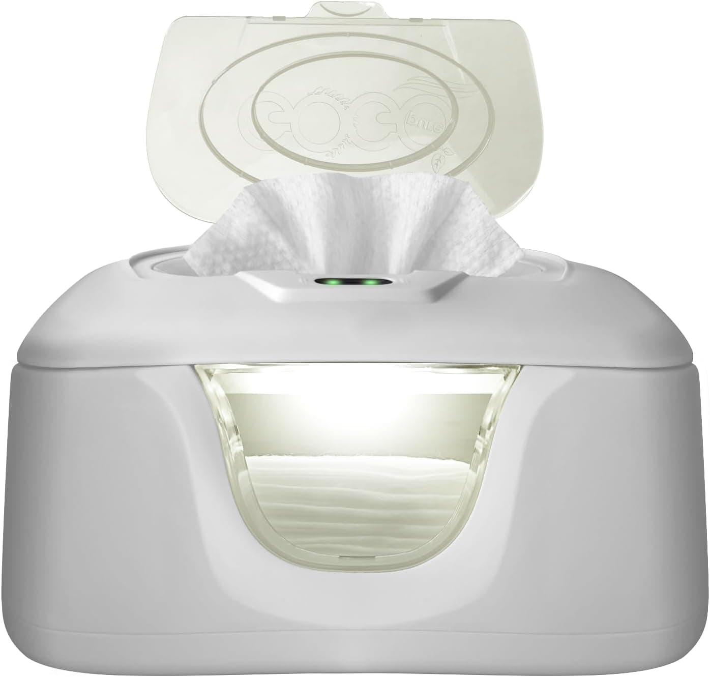 GOGO Pure Baby Wet Wipe Warmer & Dispenser - 4 Auto Off LED Lights, Dual Heat