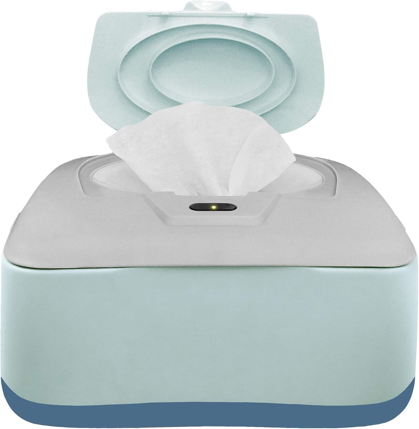 GOGO pure Baby Wet Wipe Warmer and Dispenser, Holder and Case (Blue/Grey)