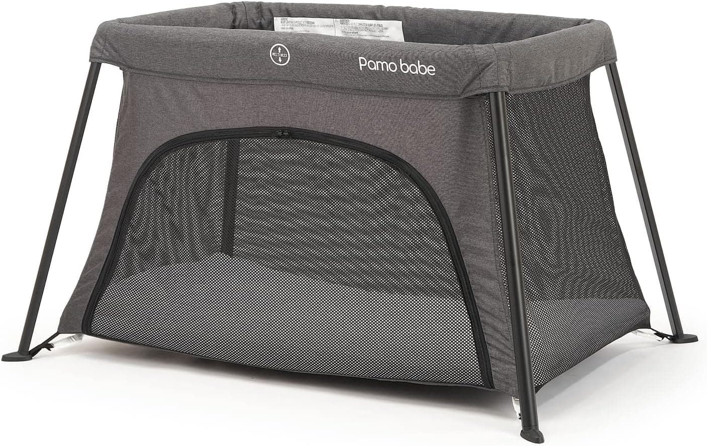 Pamo Babe Travel Crib Lightweight Portable Playard with Mattress and Carry-on Handbag