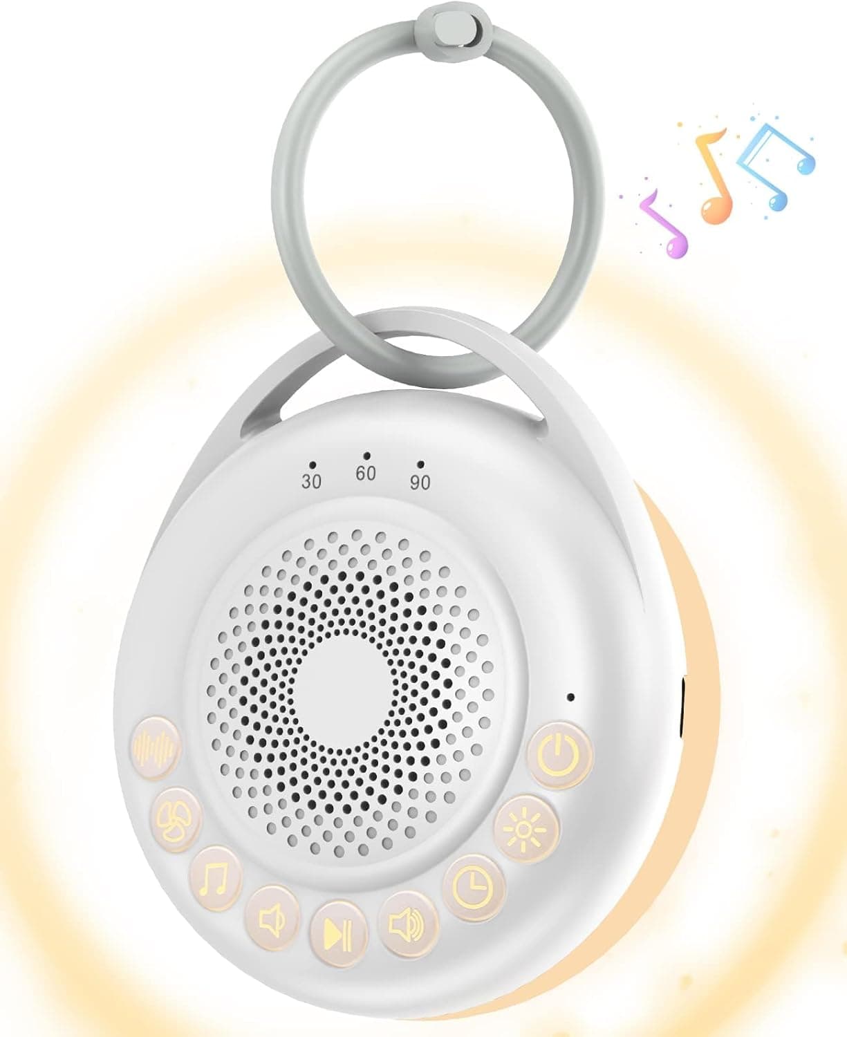 Portable Sound Machine Baby, Travel White Noise Machine with USB Rechargeable
