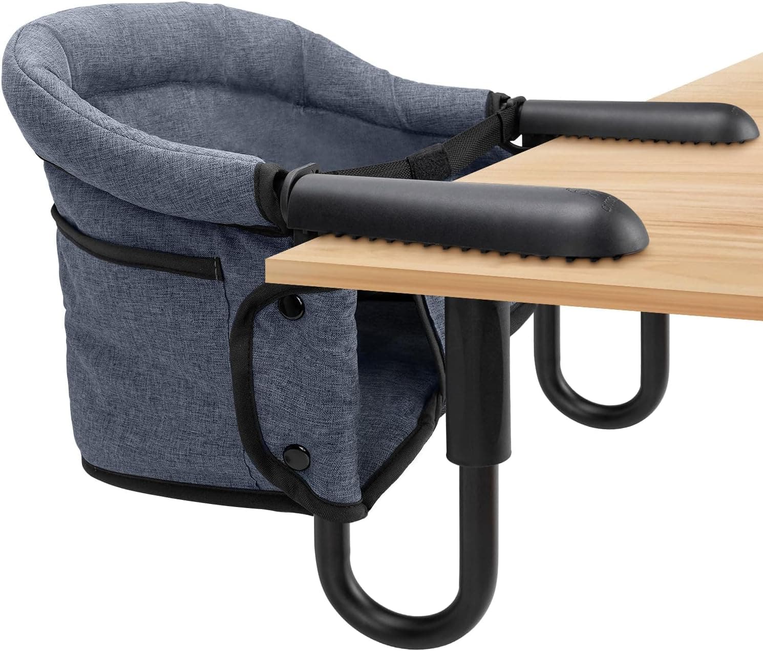 Hook-On Chairs, Portable & Foldable for Babies 6-36 Months with Carry Bag - Grey