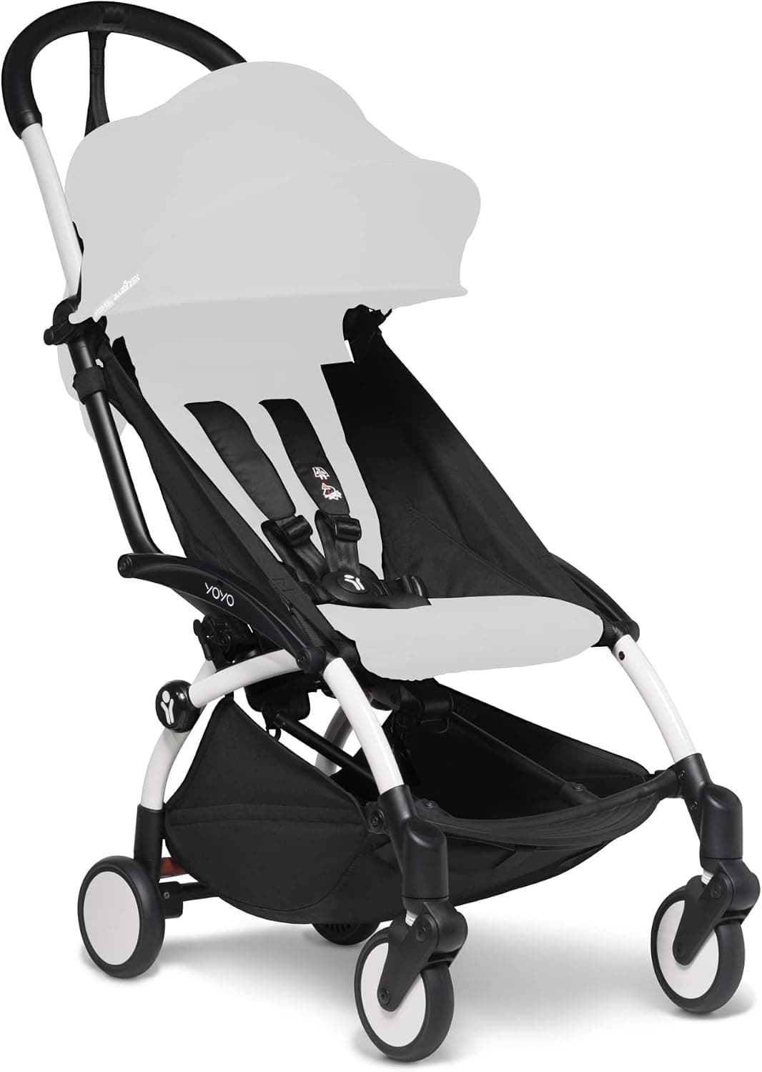 BABYZEN YOYO2 Stroller - Lightweight & Compact - Includes Black Frame, Air France Blue Seat Cushion + Matching