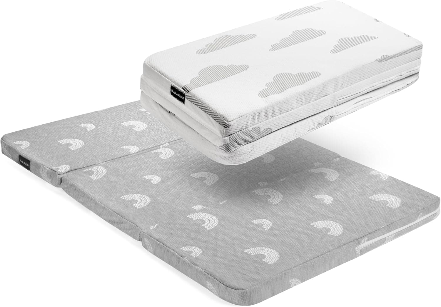 Pack and Play Mattress Pad 38x26x1.5, Playard Topper with 2 Waterproof Washable Covers