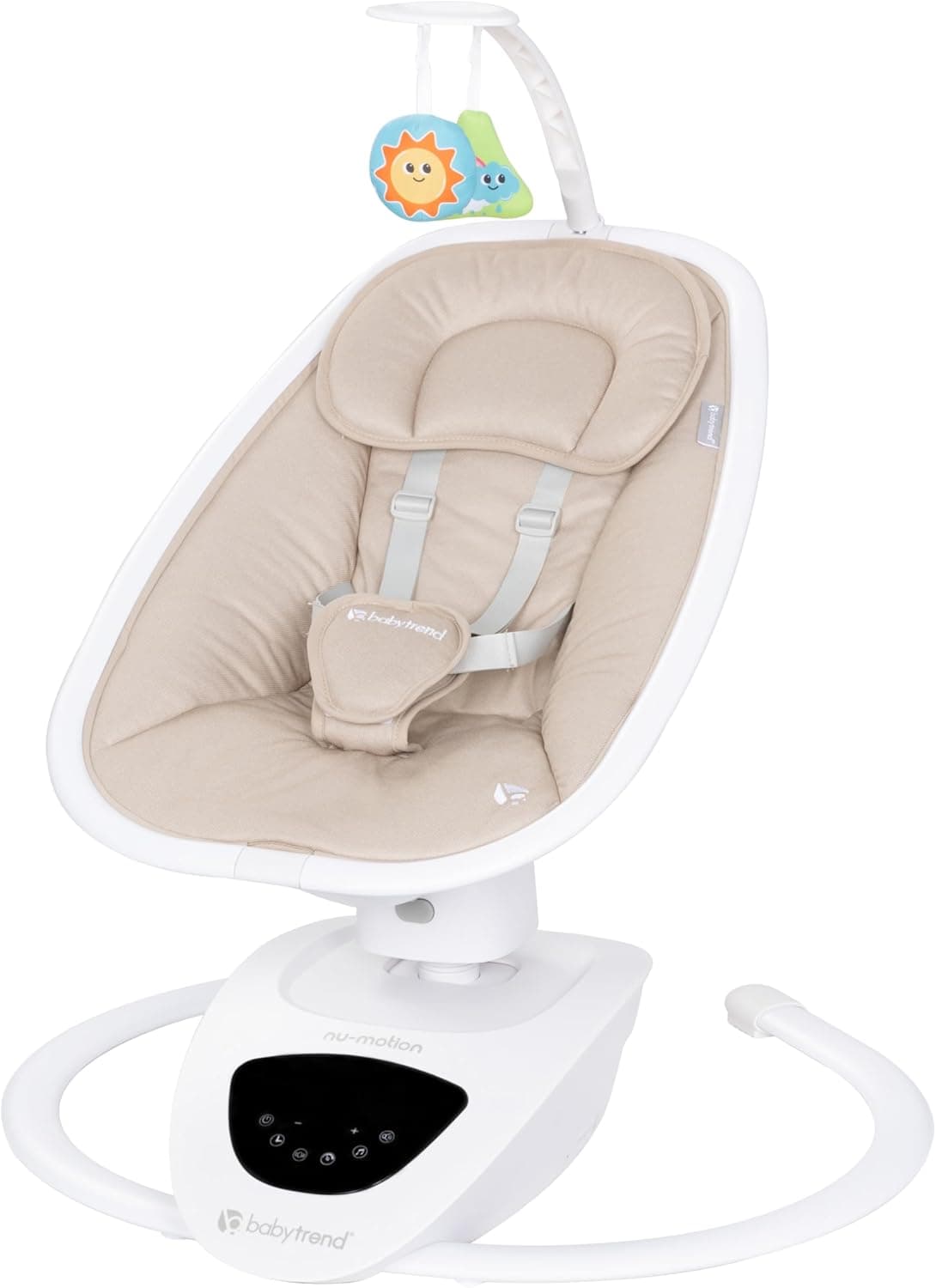 Baby Trend NuMotion Infinity Swing – 5 Real-Life Motion Modes, Touchscreen & Remote Control, Multi-Recline Sea