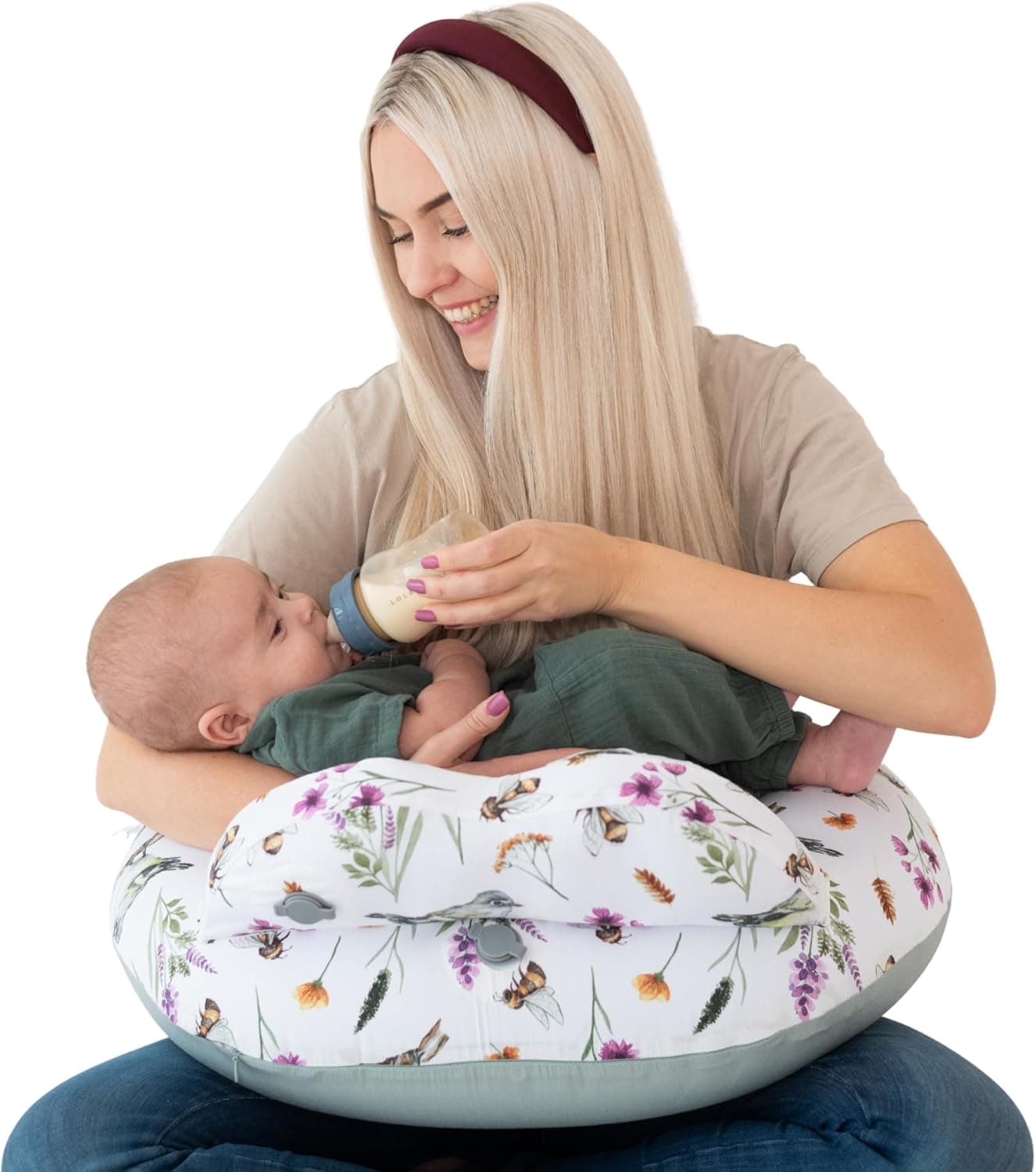Little Traveler Inflatable Breastfeeding & Travel Nursing Pillow