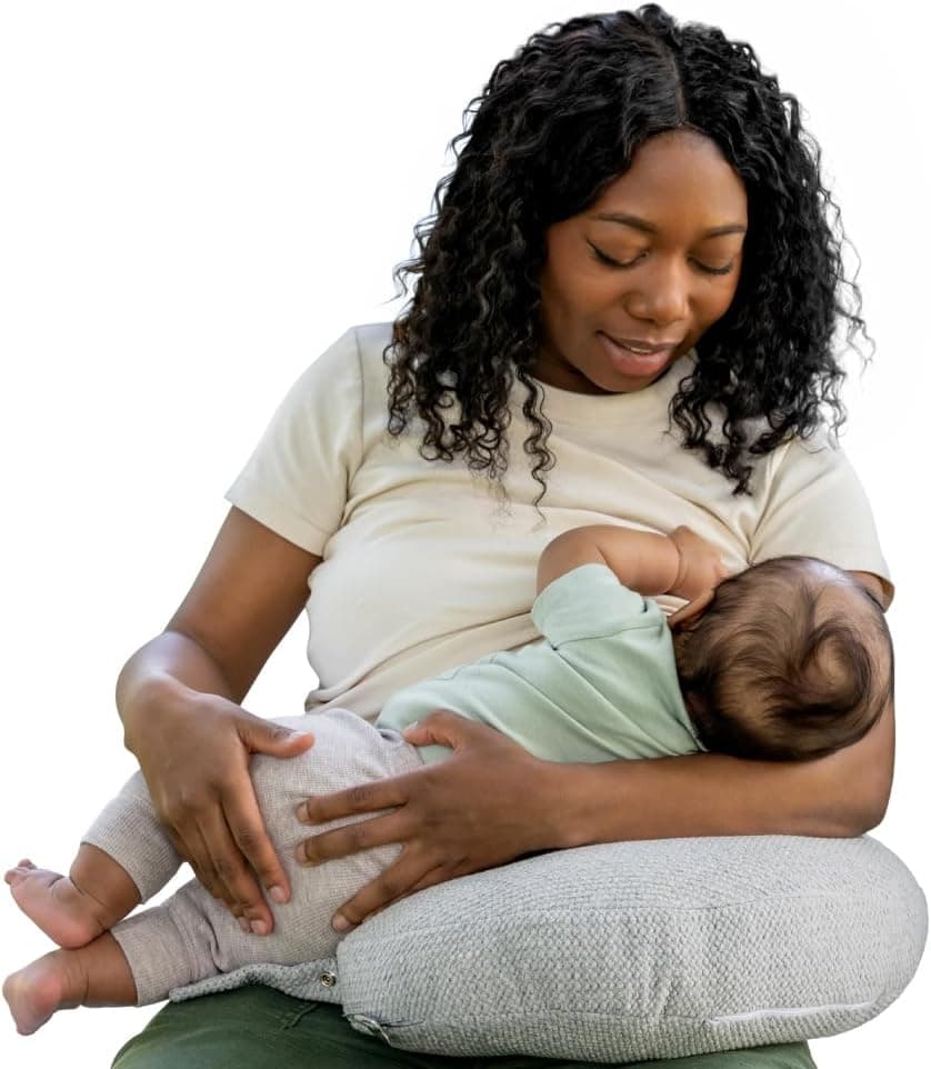 Boppy Anywhere Travel Nursing Pillow - Compact Ergonomic Bottle & Breastfeeding Pillow