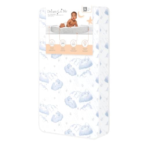 Dream On Me CloudNest 3-Inch Mini & Portable Crib Mattress, Made in USA