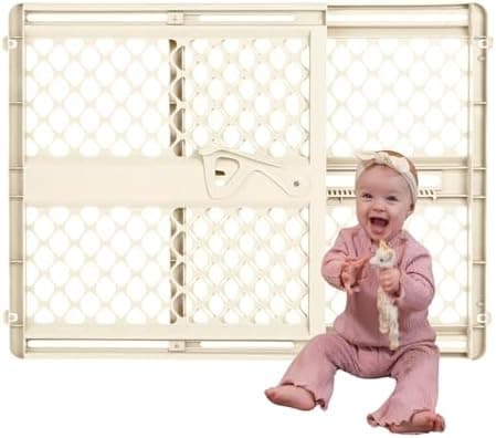 Toddleroo by North States Supergate Ergo Baby Gate, 26 to 42 Inches Wide, Ivory