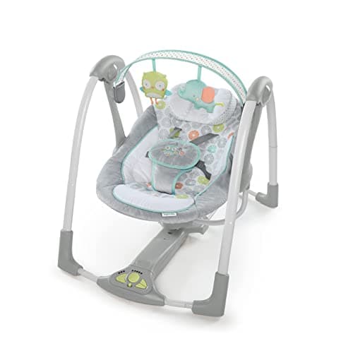Ingenuity Swing 'n Go Lightweight Portable Baby Swing, Newborn to 9 Months
