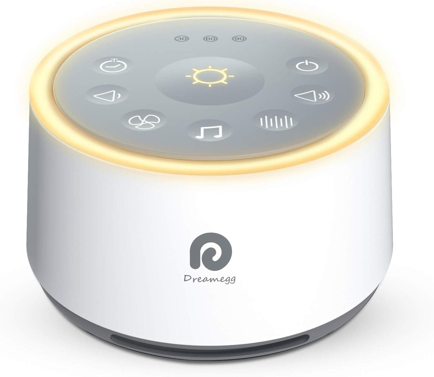 Dreamegg D1 Sound Machine Baby - White Noise Machine for Baby with Night Light, 24 High Fidelity Sounds, Timer